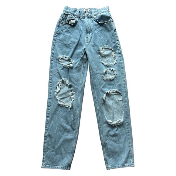 BDG Urban Outfitters High Rise Baggy Destroyed Modern Boyfriend Jeans Size 26 - Picture 3 of 13